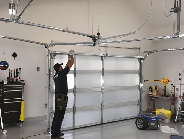 Fallbrook Garage Door Repair certified team performing precision garage door installation in Fallbrook