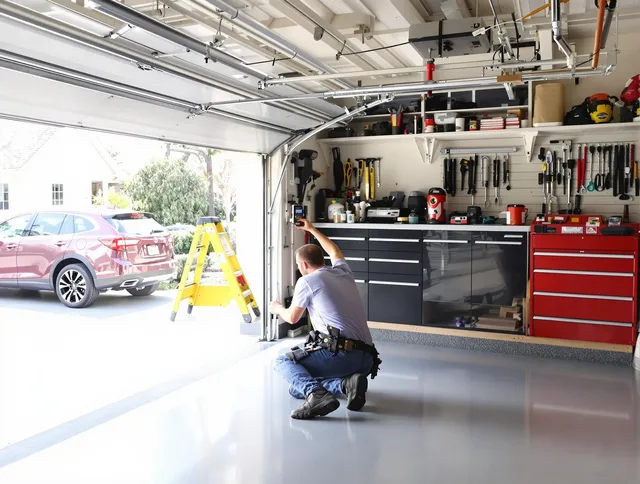 Local garage door repair service by Fallbrook Garage Door Repair in Fallbrook