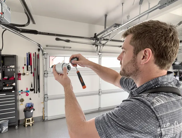 Garage door opener repair service by Fallbrook Garage Door Repair in Fallbrook