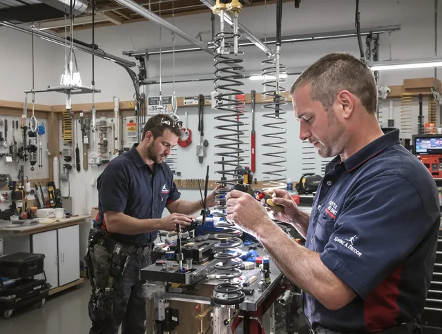 Garage door spring repair service by Fallbrook Garage Door Repair in Fallbrook